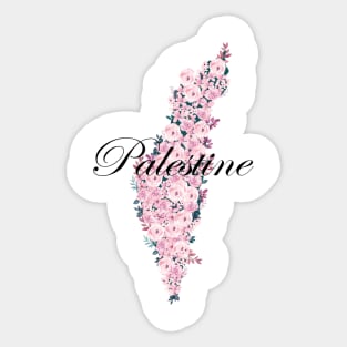 Palestine flower map Sticker